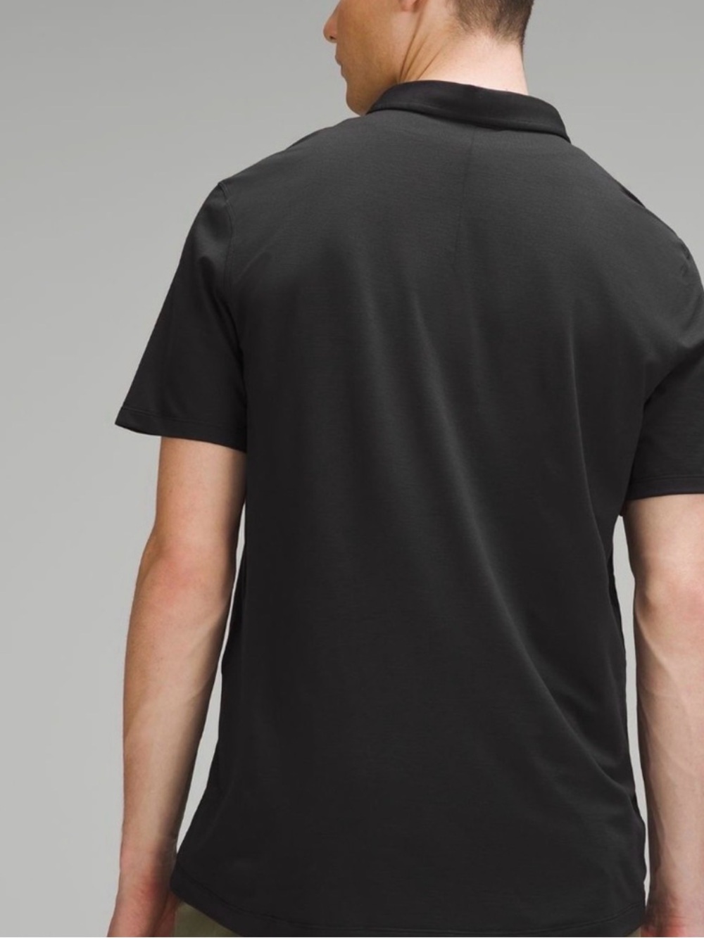 Men's lululemon Evolution Black heather Polo Shirt. Size M. Great condition. - Picture 2 of 5